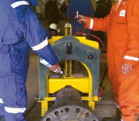 ابزارآلات جانبی و تجهیزات مرتبط با لوله بر دروازه ای پرتابل گیوتین مدل Guillotine Pipe Saw Tooling ساخت وش آمریکا